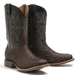 Tin Haul Men's Son Of A Buck Brown Square Toe Boots 14-020-0077-0440 7 Tin Haul Men's Son Of A Buck Brown Square Toe Boots 14-020-0077-0440 -Hardy Footwear Sales Store 0381724 2