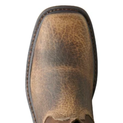 Ariat® Men's Rambler Work Steel Square Toe Earth Brown Boots 10008642 9 Ariat® Men's Rambler Work Steel Square Toe Earth Brown Boots 10008642 -Hardy Footwear Sales Store 10008642 toe1