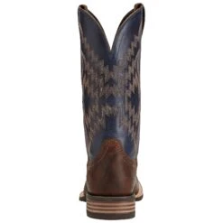 Ariat Men's Tycoon Bar Top Brown & Arizona Sky Square Toe Boots 10014053 -Hardy Footwear Sales Store 10014053 heel