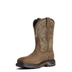 Ariat Men's WorkHog XT Cottonwood Brown Carbon Toe Work Boots 10038318 13 Ariat Men's WorkHog XT Cottonwood Brown Carbon Toe Work Boots 10038318 -Hardy Footwear Sales Store 10038318 medial
