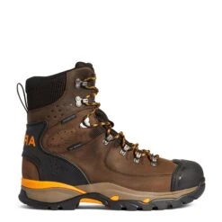 Ariat Men's Endeavor 8" H2O Carbon Toe Chocolate Brown Boots 10038373 -Hardy Footwear Sales Store 10038373 1