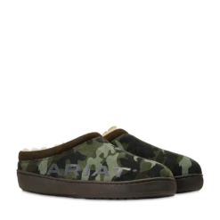 AriatĀ® Men's Logo Hooded Back Clog Slipper 10039068