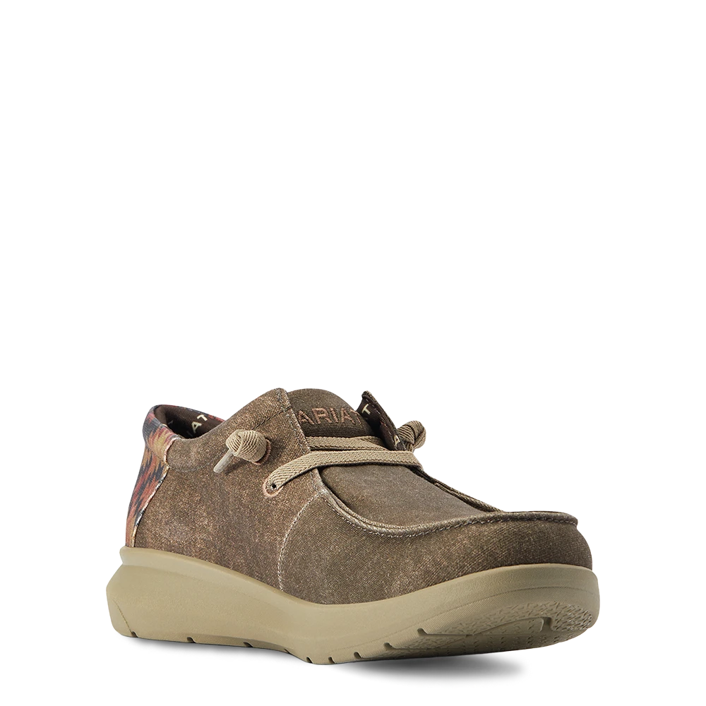 Ariat Men's Hilo Stretch Lace Dark Tan & Rust Aztec Shoe 10040445 3 Ariat Men's Hilo Stretch Lace Dark Tan & Rust Aztec Shoe 10040445