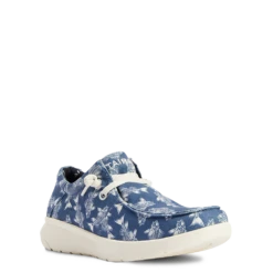 AriatĀ® Men's Hilo Stretch Lace Bonefish Blue Slip On Shoes 10042500