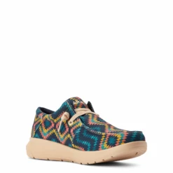 Ariat® Men's Hilo Stretch Lace Blue Aztec Slip On Shoes 10042502 -Hardy Footwear Sales Store 10042502b