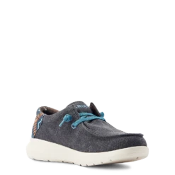 AriatĀ® Men's Hilo 2.0 Stretch Charcoal Blue & Aztec Blue Casual Shoes 10044586