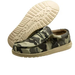 Hey Dude Men's Wally Canvas Camo Shoes 110067003 -Hardy Footwear Sales Store 110067003 WALLY CAMO 3