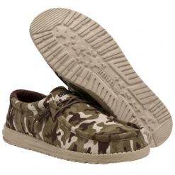 Hey Dude® Wally Men's Camo USA Flag Slip On Shoe 110067037 -Hardy Footwear Sales Store 110067037 WALLY CAMO FLAG LEFT 3321