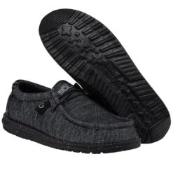 Hey Dude Men's Wally Stretch Midnight Bunker Shoes 110384770 10 Hey Dude Men's Wally Stretch Midnight Bunker Shoes 110384770 -Hardy Footwear Sales Store 110384770 WALLY STRETCH MIDNIGHT BUNKER 3