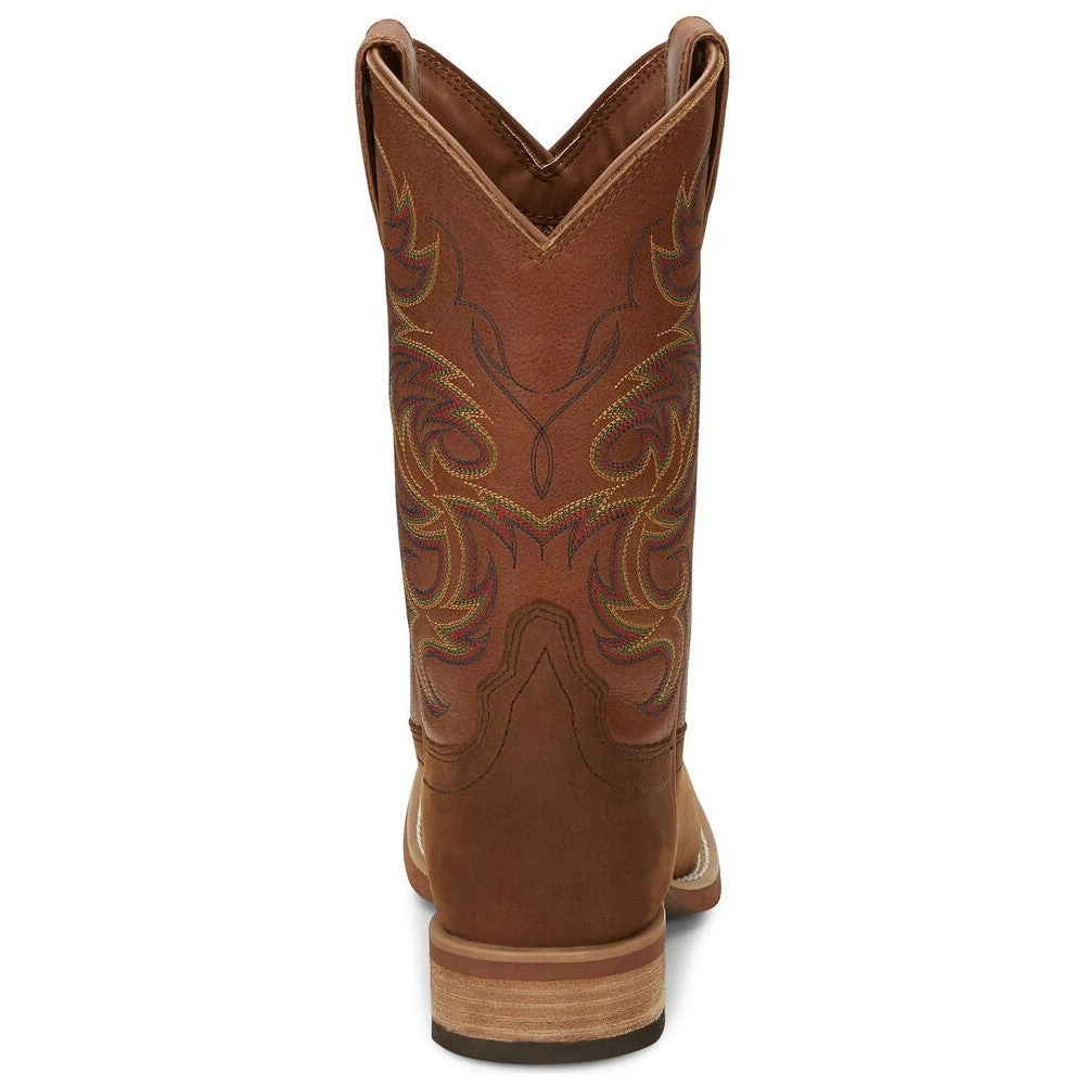 Justin Men's Cowman Cognac Brown Western Boots 7314 7 Justin Men's Cowman Cognac Brown Western Boots 7314 - Image 5