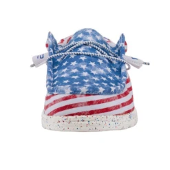 Hey Dude® Men's Wally Patriotic Stars & Stripes Casual Shoes 40001-9C8 10 Hey Dude® Men's Wally Patriotic Stars & Stripes Casual Shoes 40001-9C8 -Hardy Footwear Sales Store 40001 9C8 2