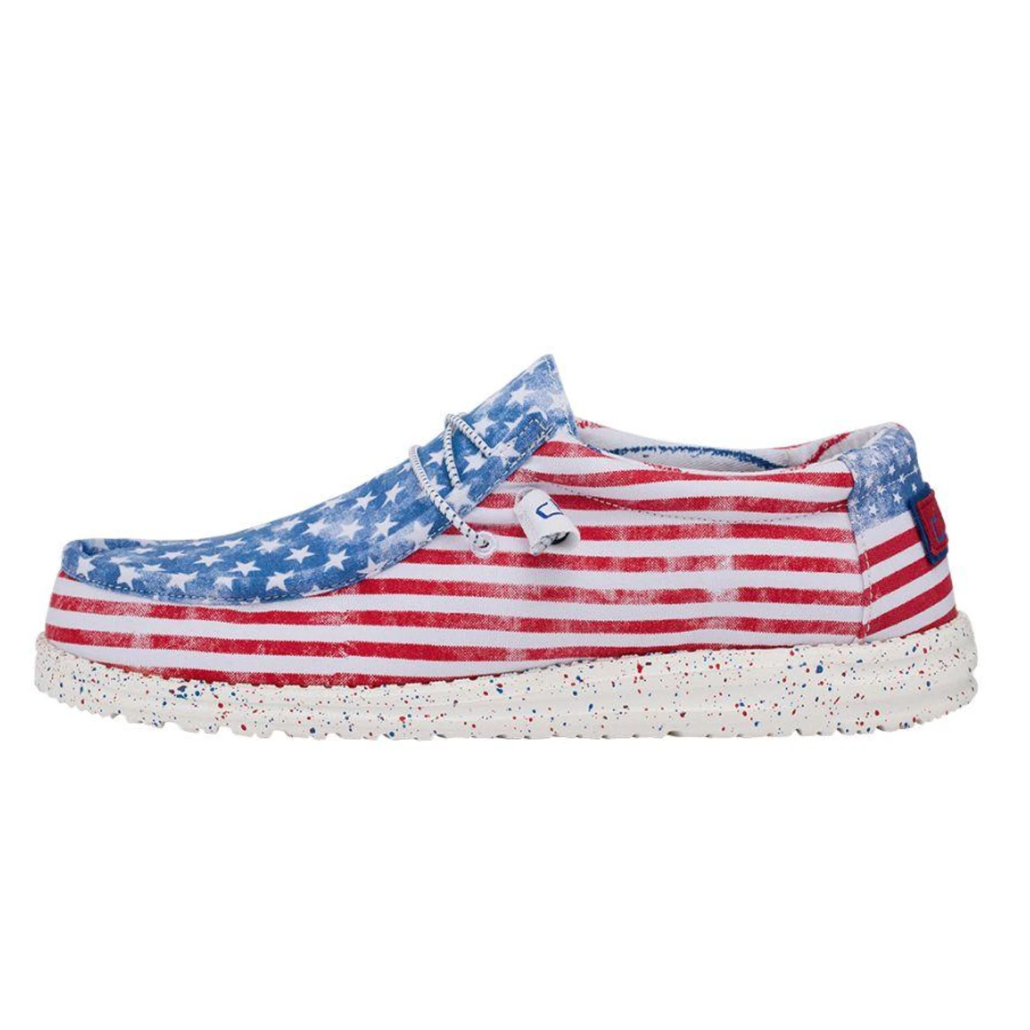 Hey Dude® Men's Wally Patriotic Stars & Stripes Casual Shoes 40001-9C8 5 Hey Dude® Men's Wally Patriotic Stars & Stripes Casual Shoes 40001-9C8 - Image 3
