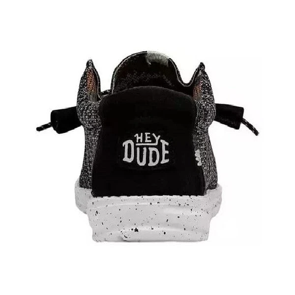 Hey Dude Men's Wally Sox Stitch Black Casual Shoes 40161-0YH 6 Hey Dude Men's Wally Sox Stitch Black Casual Shoes 40161-0YH - Image 4