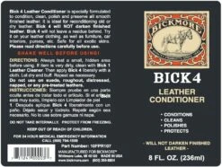 Bickmore Bick 4 Leather Conditioner 8oz 03054 8 Bickmore Bick 4 Leather Conditioner 8oz 03054 -Hardy Footwear Sales Store 57 5c968398 e550 4222 9df7 3a8e8acb6417