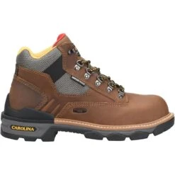 Carolina Men's 5" Constructer Waterproof Composite Toe Brown Hiker Boots CA7832 -Hardy Footwear Sales Store CR CA7832 DBR2
