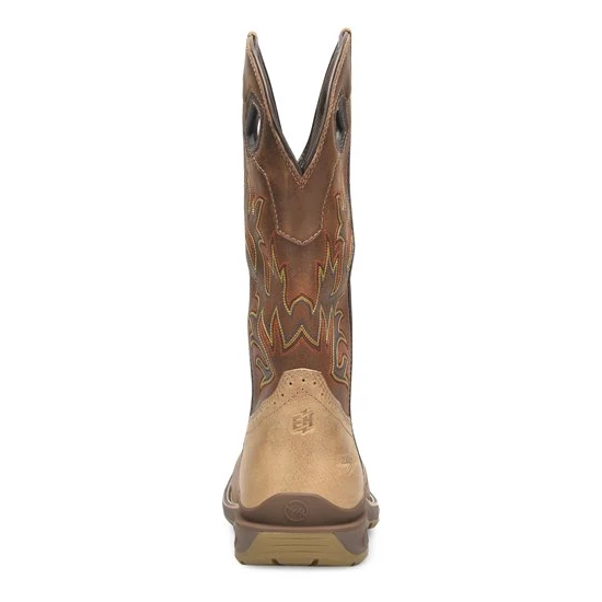 Double H® Phantom Rider Dino Golden Tan Square Toe Roper Boots DH5378 8 Double H® Phantom Rider Dino Golden Tan Square Toe Roper Boots DH5378 - Image 6