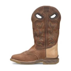 Double H® Phantom Rider Dino Golden Tan Square Toe Roper Boots DH5378 11 Double H® Phantom Rider Dino Golden Tan Square Toe Roper Boots DH5378 -Hardy Footwear Sales Store DH5378 5