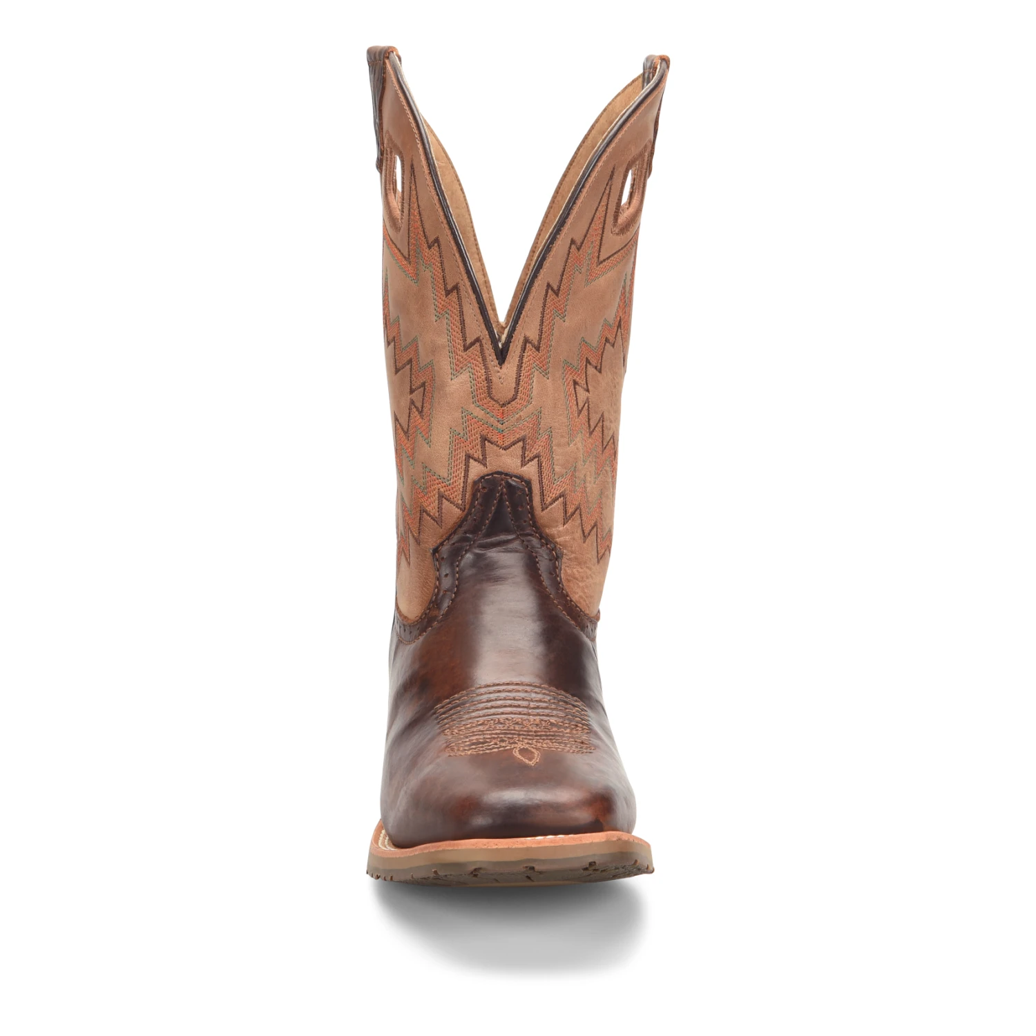 Double H Men's Winston Wide Square Toe Brown Roper Boots DH7023 6 Double H Men's Winston Wide Square Toe Brown Roper Boots DH7023 - Image 4
