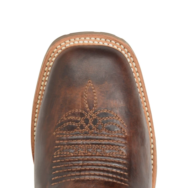 Double H Men's Winston Wide Square Toe Brown Roper Boots DH7023 5 Double H Men's Winston Wide Square Toe Brown Roper Boots DH7023 - Image 3