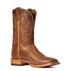 Ariat® Men's Relentless Denton Carmel Tan Exotic Boots 10035923 -Hardy Footwear Sales Store F21 MNS WEST 10035923 medial