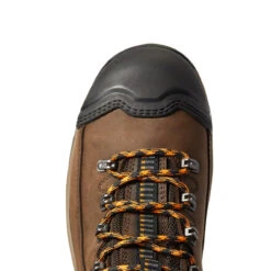 Ariat Men's Endeavor 8" H2O Carbon Toe Chocolate Brown Boots 10038373 -Hardy Footwear Sales Store F21 MNS WORK 10038373 toe