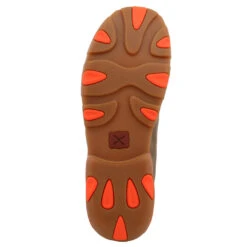 Twisted X Men's Neon Orange Brown Bomber Driving Mocs MDM0019 -Hardy Footwear Sales Store MDM0019 03