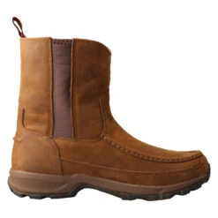 Twisted X 8" Pull On Hiker- Distressed Saddle Work Boot MHKB003 -Hardy Footwear Sales Store MHKB003 4