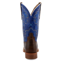 Twisted X® 12" Rancher Indigo Blue & Brown Square Toe Boots MRAL029 -Hardy Footwear Sales Store MRAL029 2