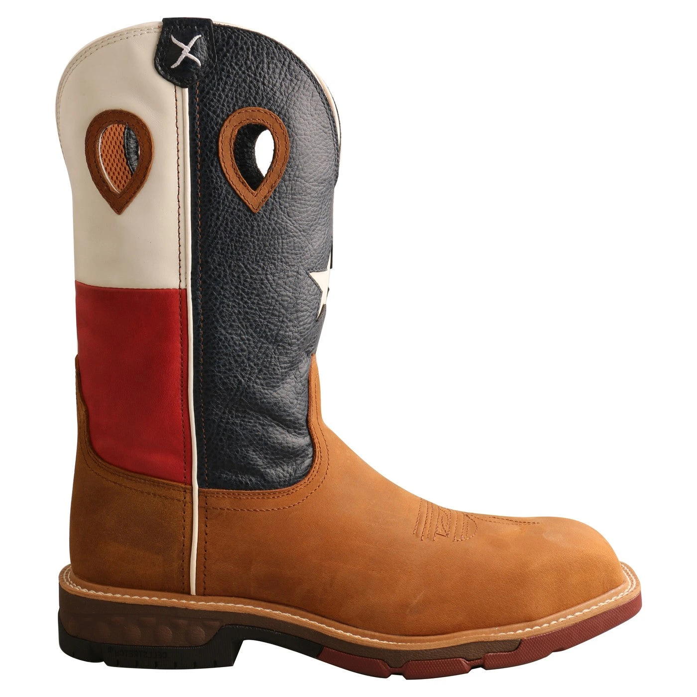 Twisted X Men's 12" Texas Flag Nano Comp Safety Toe Work Boots MXBN004 8 Twisted X Men's 12" Texas Flag Nano Comp Safety Toe Work Boots MXBN004 - Image 6