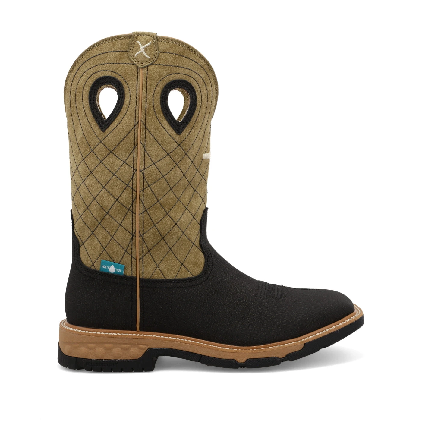 Twisted X® Men's 12" Western Charcoal & Kiwi Square Toe Work Boots MXBW007 5 Twisted X® Men's 12" Western Charcoal & Kiwi Square Toe Work Boots MXBW007 - Image 3