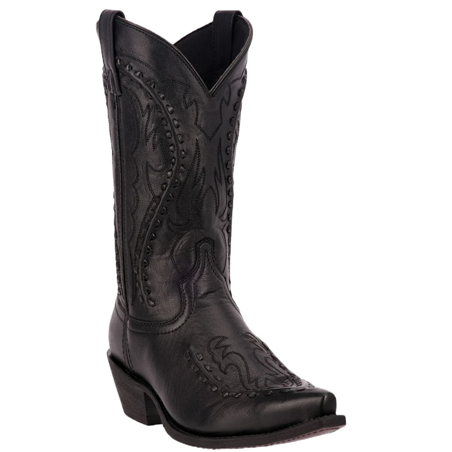 Laredo Men's Laramie Black Goat Bucklace Western Boots 68430 3 Laredo Men's Laramie Black Goat Bucklace Western Boots 68430