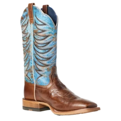 Ariat Men's Firecatcher Well Brown & Blue Lake Leather Boots 10035952