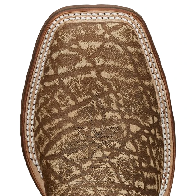 Tony Lama Men's Bowie Taupe Brown Elephant Print Leather Boots XT5103 4 Tony Lama Men's Bowie Taupe Brown Elephant Print Leather Boots XT5103 - Image 2