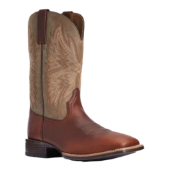 Ariat Men's Valor Ultra Peanut Brown Square Toe Western Boots 10034081