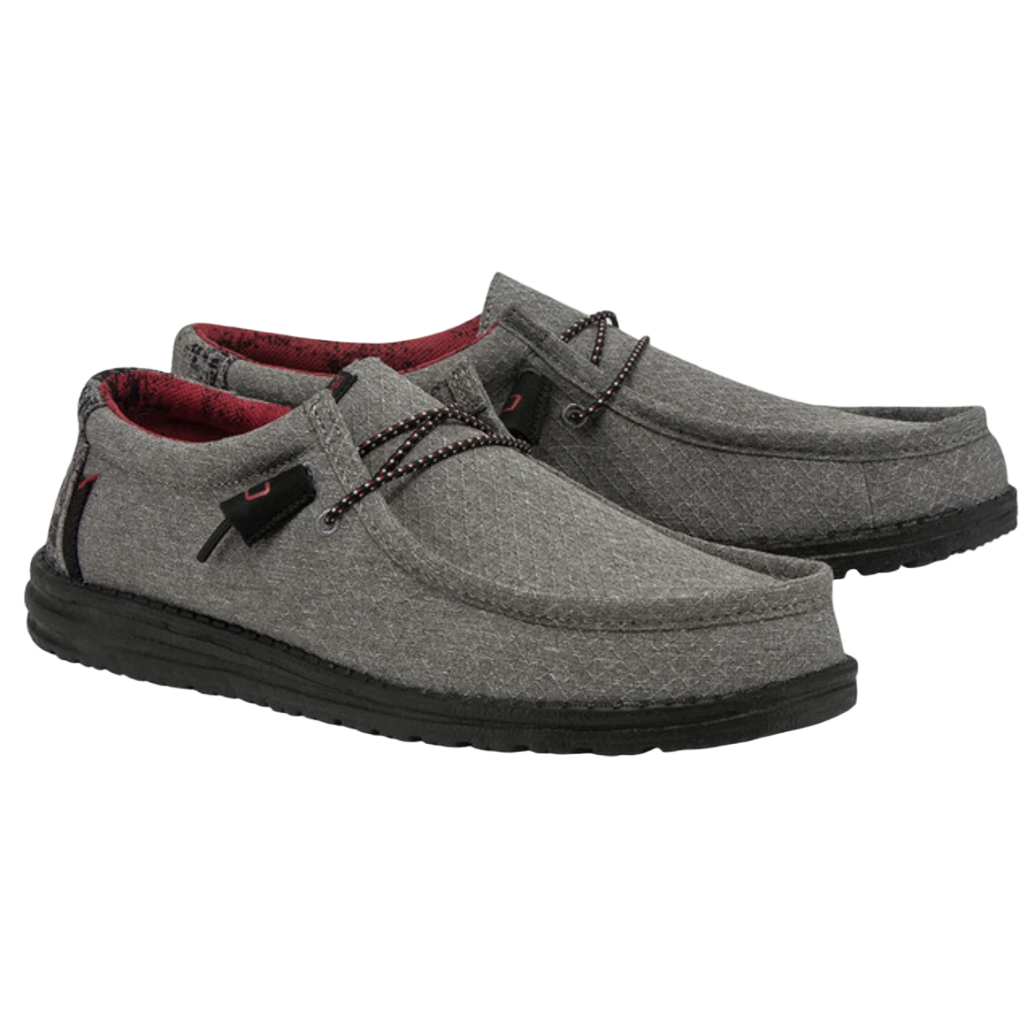 Hey Dude® Men's Wally Eco Ascend Ripstop Grey Shoes 112623335 3 Hey Dude® Men's Wally Eco Ascend Ripstop Grey Shoes 112623335