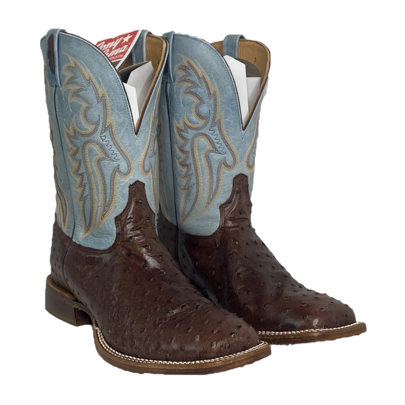 Tony Lama® Men's Jacinto Sky Blue &Square Toe Boots EP6093 3 Tony Lama® Men's Jacinto Sky Blue &Square Toe Boots EP6093