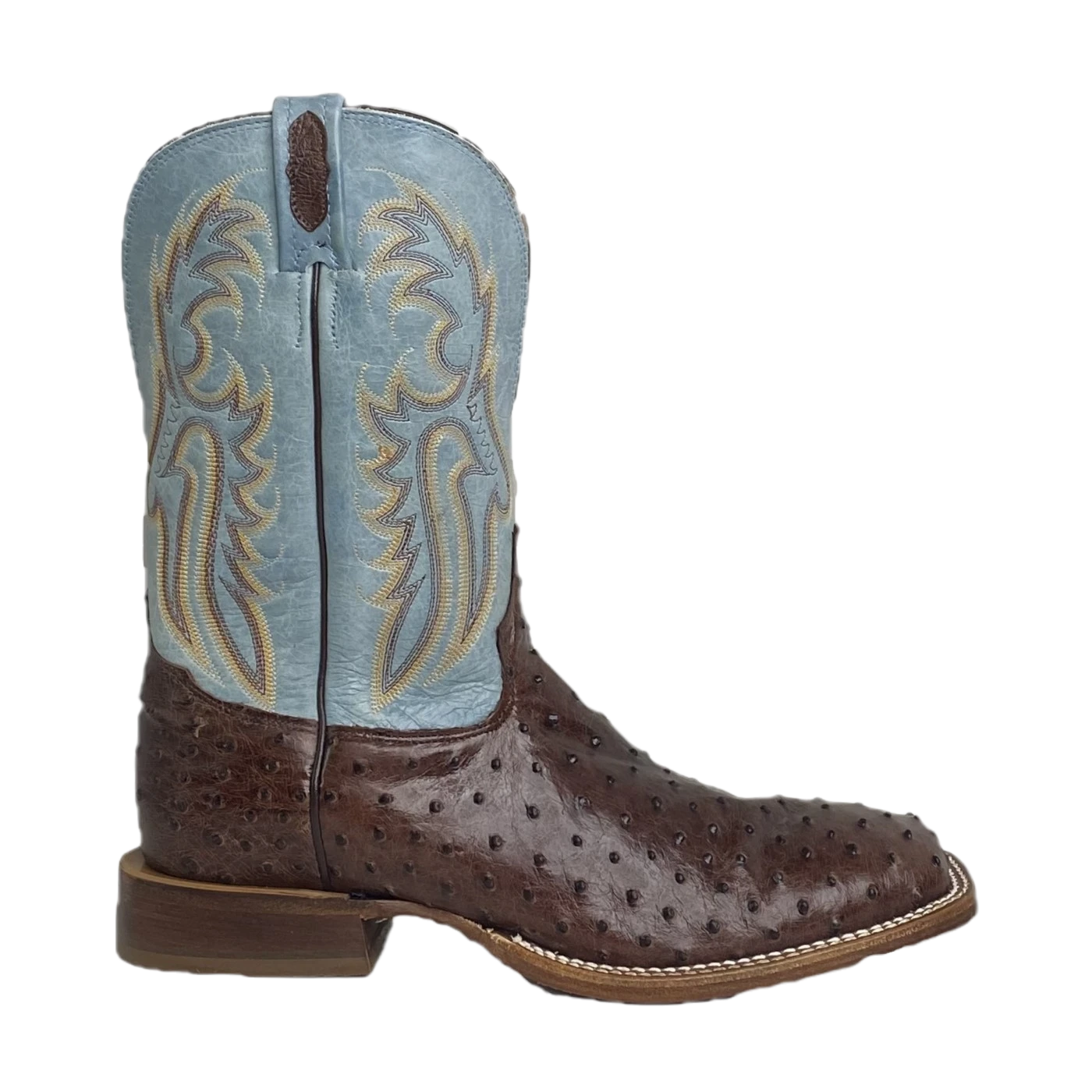 Tony Lama® Men's Jacinto Sky Blue &Square Toe Boots EP6093 4 Tony Lama® Men's Jacinto Sky Blue &Square Toe Boots EP6093 - Image 2