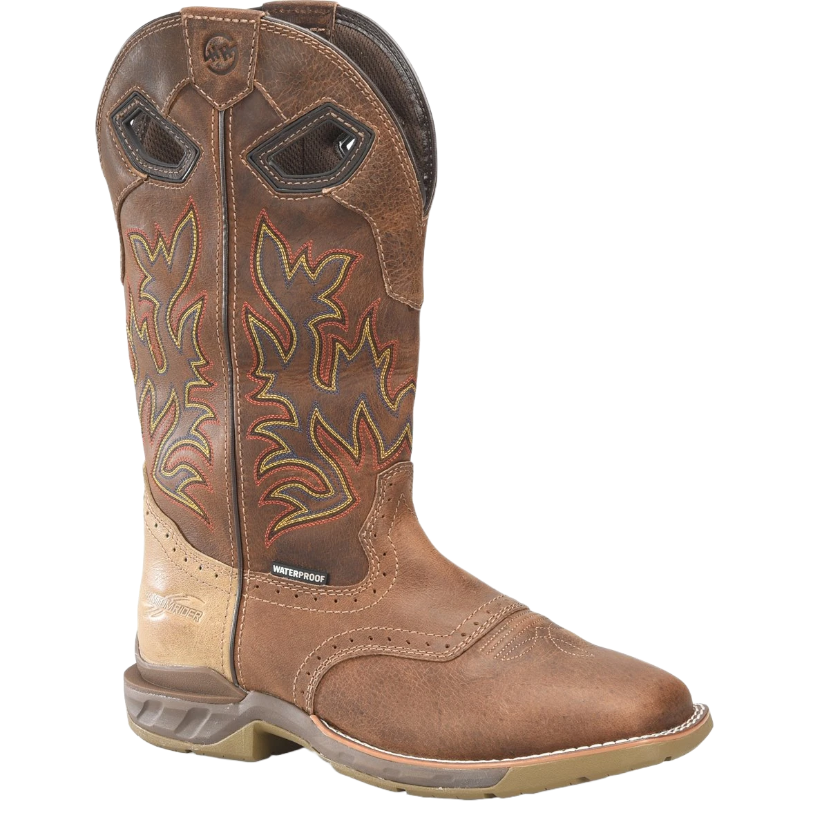 Double H® Phantom Rider Dino Golden Tan Square Toe Roper Boots DH5378 3 Double H® Phantom Rider Dino Golden Tan Square Toe Roper Boots DH5378