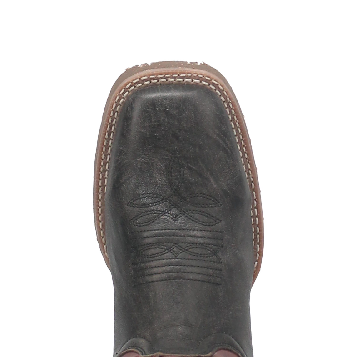 Dan Post Men's Isaac Black And Distressed Maroon Square Toe Boots 7965 4 Dan Post Men's Isaac Black And Distressed Maroon Square Toe Boots 7965 - Image 2