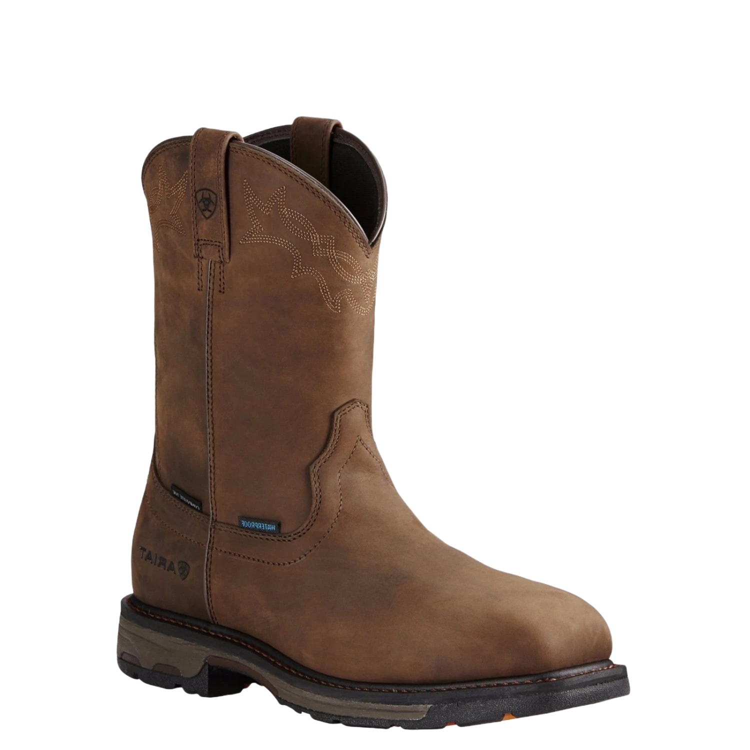 Ariat® Men's Workhog Square Composite Toe H2O Brown Work Boot 10020092 3 Ariat® Men's Workhog Square Composite Toe H2O Brown Work Boot 10020092