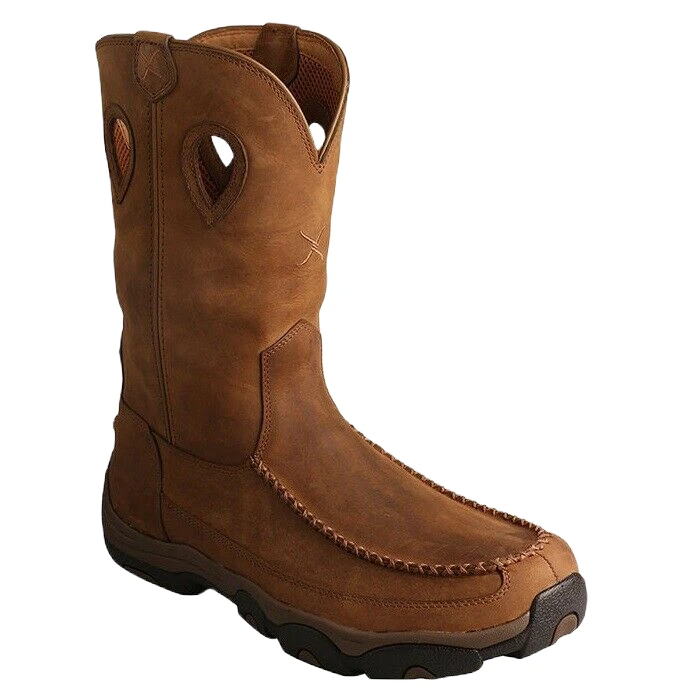 Twisted X Men's Hiker Distressed Saddle Boots MHKBW01 3 Twisted X Men's Hiker Distressed Saddle Boots MHKBW01