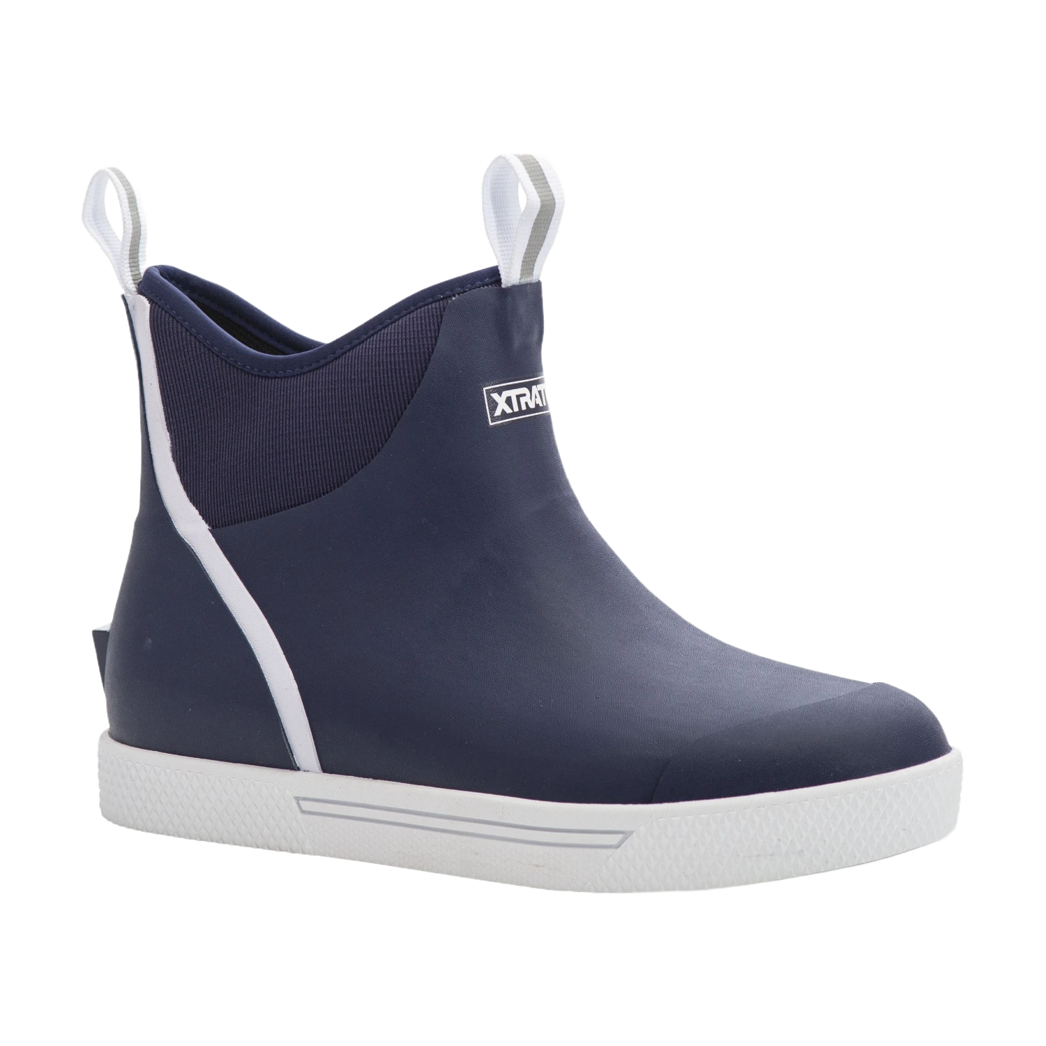 XTRATUF Men's Wheelhouse 6" Navy Rubber Ankle Deck Boots XMW-201 3 XTRATUF Men's Wheelhouse 6" Navy Rubber Ankle Deck Boots XMW-201