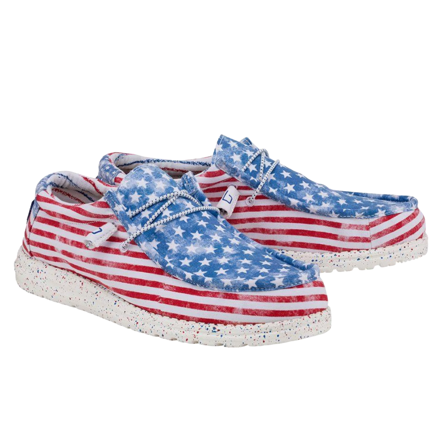 Hey Dude® Men's Wally Patriotic Stars & Stripes Casual Shoes 40001-9C8 3 Hey Dude® Men's Wally Patriotic Stars & Stripes Casual Shoes 40001-9C8