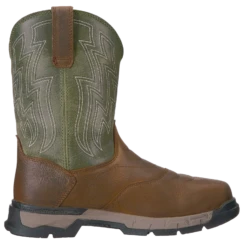 AriatĀ® Men's Rebar Flex Western H2O Rye Brown & Green Boots 10021485