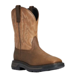 Ariat® Men's Rye Brown Big Rig Soft Toe Western Work Boot 10033963