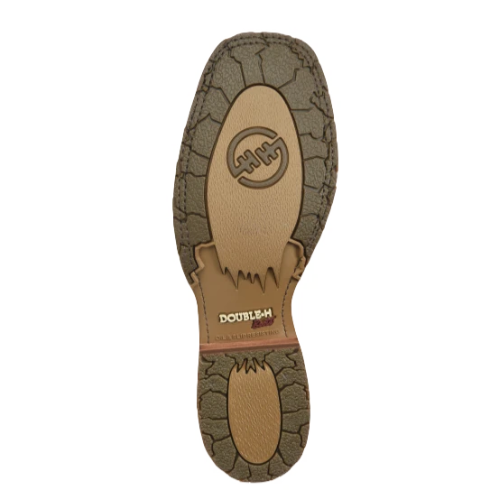 Double H Men's Winston Wide Square Toe Brown Roper Boots DH7023 4 Double H Men's Winston Wide Square Toe Brown Roper Boots DH7023 - Image 2