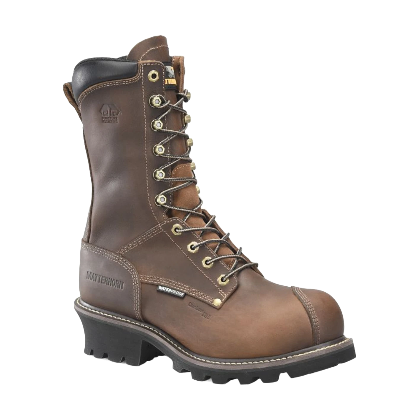 Matterhorn® Men's Arc 10" Dark Brown Composite Toe Logger Boots MT2510 3 Matterhorn® Men's Arc 10" Dark Brown Composite Toe Logger Boots MT2510