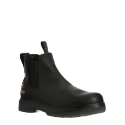 AriatĀ® Men's 6" Turbo Chelsea Carbon Toe Black Work Boots 10027330