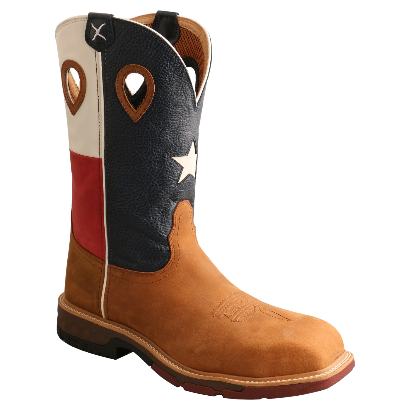Twisted X Men's 12" Texas Flag Nano Comp Safety Toe Work Boots MXBN004 3 Twisted X Men's 12" Texas Flag Nano Comp Safety Toe Work Boots MXBN004