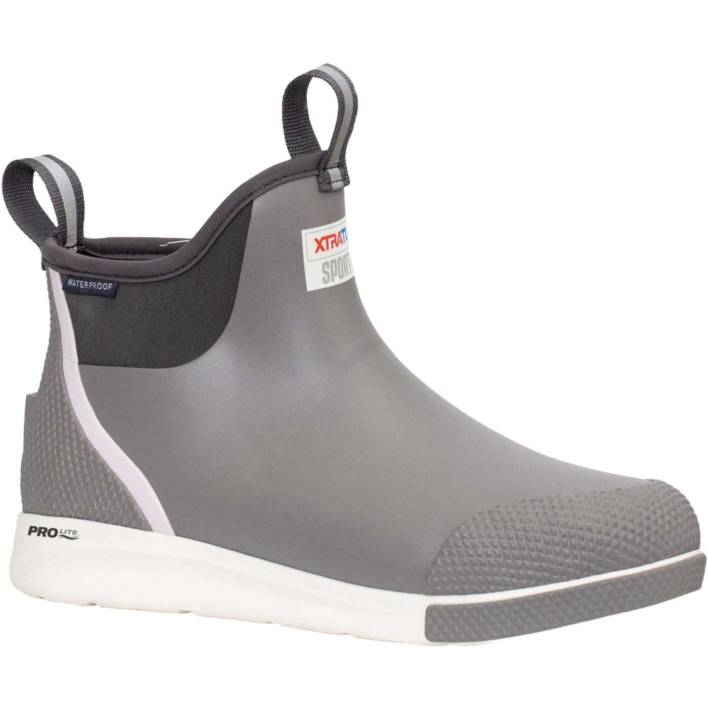 XTRATUF Men's Ankle Deck Sport Gray Pull On Boots ADSM-100 3 XTRATUF Men's Ankle Deck Sport Gray Pull On Boots ADSM-100